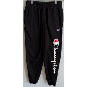 Champion Boys Medium Black Logo Athletic Sweatpant Jogger